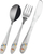 Set bestekësh Orion për fëmijë, 3 copë, çelik inox, argjendtë