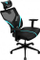 Karrige gaming ThunderX3 Yama1, universale, me mbështetëse rrjetë, e zezë me cyan
