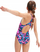 Kostum noti për vajza Speedo Hyprbm Mdlt Jn99, njëpjesësh, me print gjeometrik, rozë