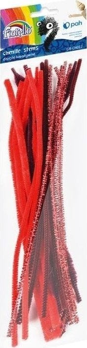 Set fijesh dekorative Fiorello Creative, 30 cm, 20 copë, të kuqe
