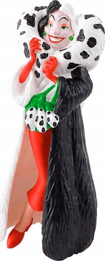 Figurinë koleksionuese Bullyland Disney 101 Dalmatians Cruella De Vil, plastikë, shumëngjyrëshe