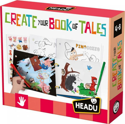 Set kreativ për libra “Create Your Own Book 4-8”, 3 libra, me stilolaps gërvishtës, shumëngjyrësh
