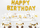 Serveta letre për ditëlindje Happy Birthday, set 20 copë, të bardha me të artë