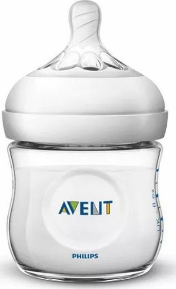 Shishe për foshnje Philips Avent Natural (SCF030 / 17), 125 ml, transparente