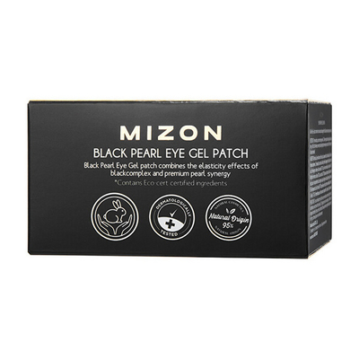 Maskë-Qeska për rrudha dhe rrathë nën sy Mizon Black Pearl, 60 x 1.4 g