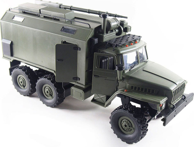 Makina me komandë Amewi Ural B36, 1:16, 6x6 RTR, e gjelbër