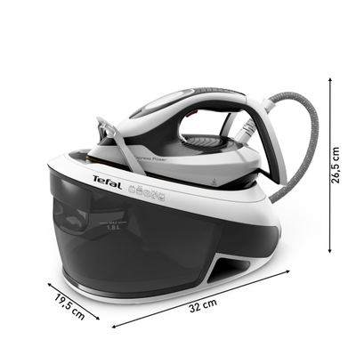 Gjenerator avulli Tefal Express Power, rezervuar i madh uji, funksion avulli vertikal, i bardhë