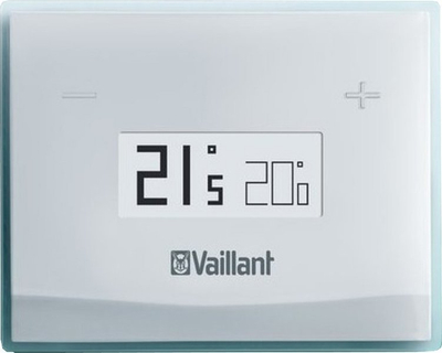 Termostat i zgjuar Vaillant eRELAX, wireless, me komandë nga aplikacioni, i bardhë