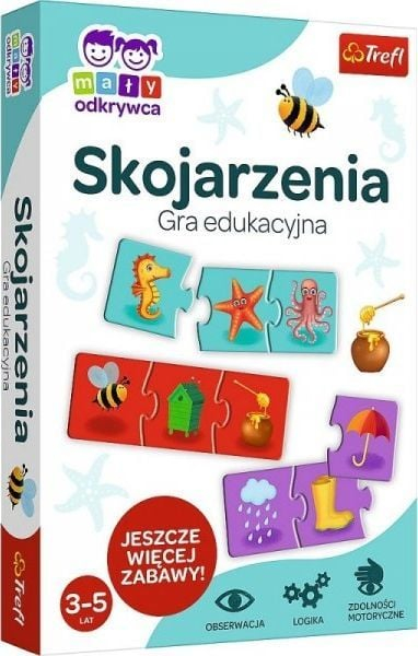 Lojë edukative puzzle Trefl Skojarzenia Little Explorer, 3-5 vjeç, shumëngjyrëshe