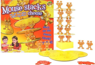 Loja e shkathtësisë Mouse Stacks Cheese, për gjithë familjen, 4+, e verdhë