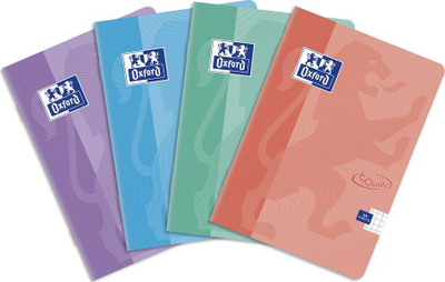 Fletore Oxford Notebook A5 Soft Touch, 96 fletë, me rrjetë, ngjyra pastel