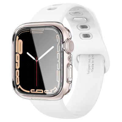 Kapak mbrojtës për Apple Watch 9/8/7 45mm Spigen Ultra Hybrid, transparent