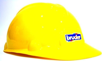 Helmeta lodër Bruder Construction Worker 10200, plastike, për fëmijë, e verdhë