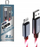 Kabllo karikimi Somostel Flowing LED Lightning, 1.2m, 3.1A, e kuqe