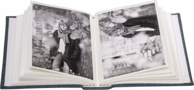 Album fotografish Focus Base Line Canvas Minimax 100, 10x15cm, blu