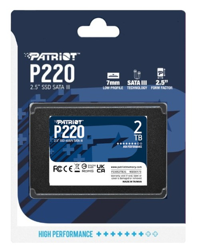 Disk SSD Patriot Memory P220, 2.5\", 2TB, SATA III