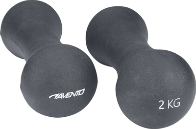 Pesa dore Avento Hand Weight Bone, 2 copë nga 2 kg, gri