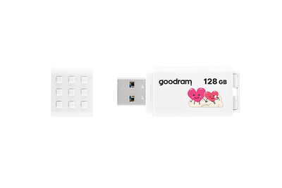 USB Goodram UME3, 128GB, USB 3.2, e bardhë
