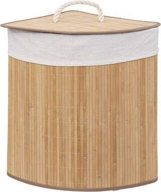 Shportë rrobash për qoshe Atmosphera, bambu natyrale, 48L, ngjyrë natyrale