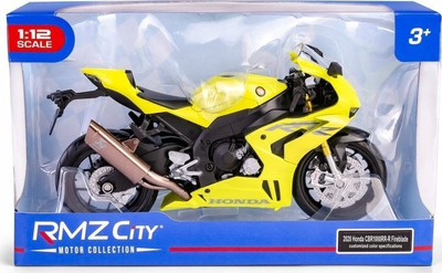 Lodër motoçikletë Daff RMZ Honda CBR1000RR R Fireblade 1:12, model 2020, e verdhë