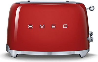 Toster SMEG 50s Style TSF01RDEU, 950W, 6 shkallë pjekje, i kuq i ndezur