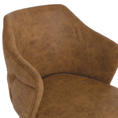 Fotelë profesionale Theresa HM9263.19, material Nubuck, dru i artë, e artë