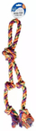 Loje per qen duvoplus Cotton Rope Loop, litar pambuku me 2 nyje, shumengjyrshe