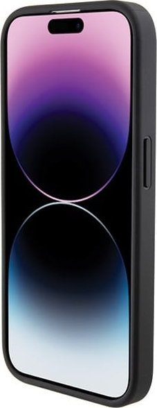 Kuti mbrojtëse BMW BMHCP15X22RBDK për iPhone 15 Pro Max, lëkurë eco, e zezë