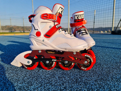 Инлајн патинки Kubisport, големина 39, тркала 80mm, бели