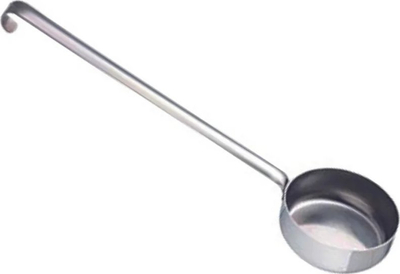 Гаружда за пица сос Cerutti Inoxyka, 20 cl, рачка 26 cm, сребрена