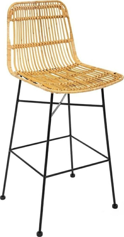 Karrige metalike rattan Atmosphera Kubu, 88cm, natyrale