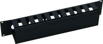 Аксесоар за рек Lanview RAO405BL, 19", со капак за кабли, црн