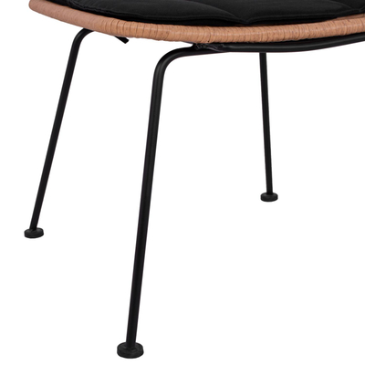 Karrige kopshti Allegra 50,5x49,5x88Hcm (HM5454.11), zezë/ bezhë