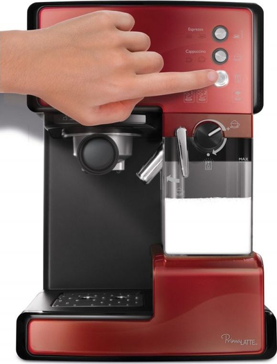 Апарати за кафе со притисок Breville Prima Latte BRVCF046X, автоматски систем за пенење, компатибилен со мелеано кафе и под-капсули, сребрен