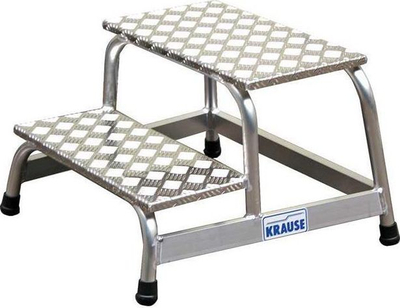 Platformë pune alumini Krause 805027, lartësi max 2.4 m, 5 kg, ngjyrë argjendtë