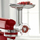 Аксесоар мелница за месо KitchenAid 5KSMMGA, метал, за планетарни миксери, сребрена