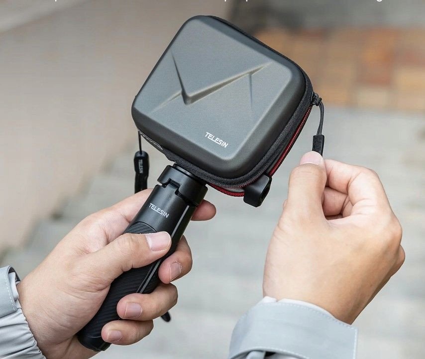 Kuti mbrojtëse për kamerë Telesin, GoPro Hero 13 / 12 / Action 5 Pro / Insta360 / S6-prc-07, e hirtë 2