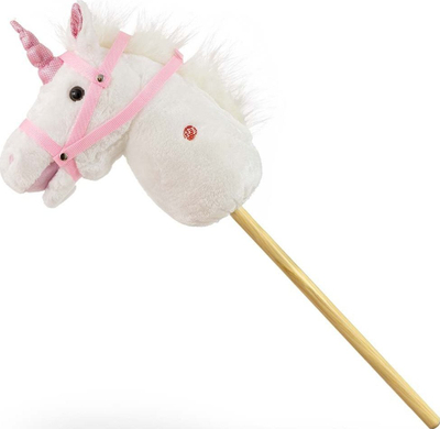 Играчка коњ со стап Milly Mally Hobby Horse, со движења и звуци, од 18 месеци, бел
