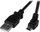 Kabllo USB StarTech, USB-A/miniUSB, 2 m, e zezë