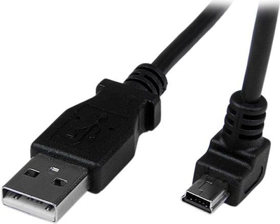 Kabllo USB StarTech, USB-A/miniUSB, 2 m, e zezë
