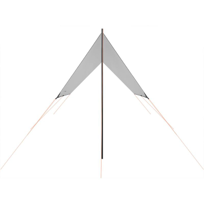 Tendë kampingu Aosom Sunshade Tent Sail, 3x4x2.4 m, poliester 210D, gri e çelët