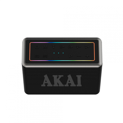 Kutia muzikore Akai Portable Speaker, 80W, Bluetooth, e zezë