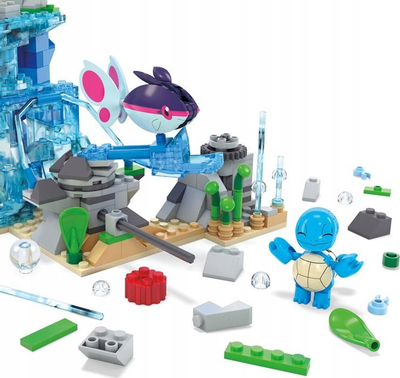 Set ndërtimi Pokemon Mega Aquatic Adventure, 319 copa, 3 figura, shumëngjyrësh