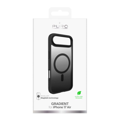 Këllëf telefoni Puro PUIPC1766GRADBLK për iPhone, me dizajn gradient, i zi