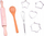 Set kuzhine për fëmijë For Chef ZA2816, përparëse dhe kapelë, aksesorë gatimi, shumëngjyrësh