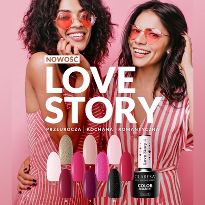 Llak hibrid për thonj Claresa Love Story 2, 5g, rozë