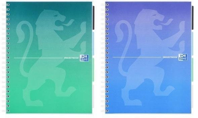 Set fletore Oxford Gradient Projectbook B5, 80 fletë, me spiralë, shumëngjyrëshe, 5 copë