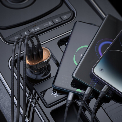 Karikues makine Mcdodo CC-2300, 100W, 3 porta USB USB-C PD, me ekran LCD, i zi