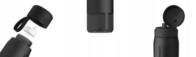 Shishe me filter WESSPER B2 Tritan Actitex, 700 ml, e zezë