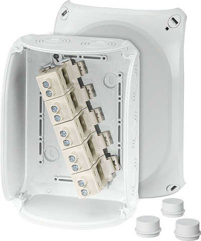 Kuti degëzimi elektrike Hensel DK 1616 GZ, 210x155x92mm, IP66, gri